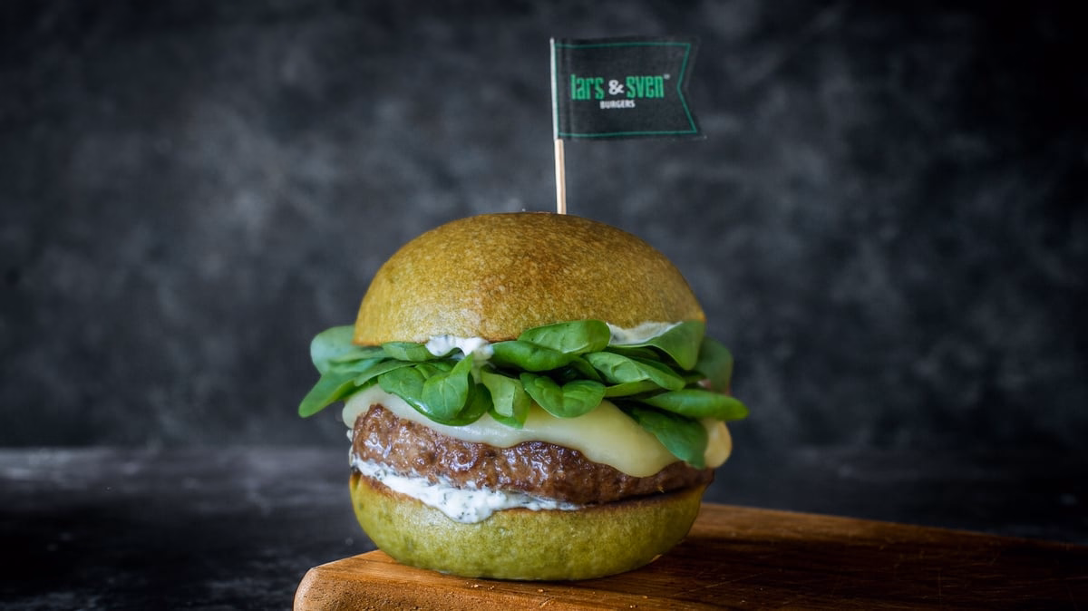 Popeye "Spinach" Burger